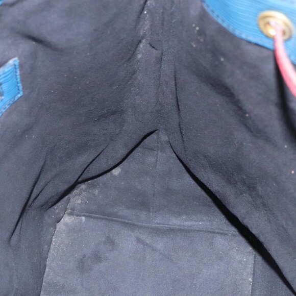 LOUIS VUITTON Epi Tricolor Noe Shoulder Bag Blue Red Green M44082 Auth 143946 - Picture 11 of 16